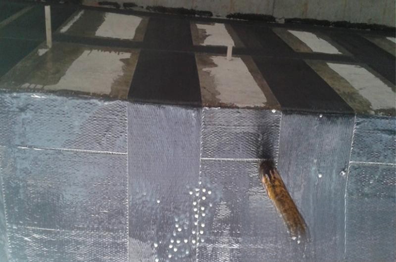 阿鲁科尔沁楼板使用碳纤维加固